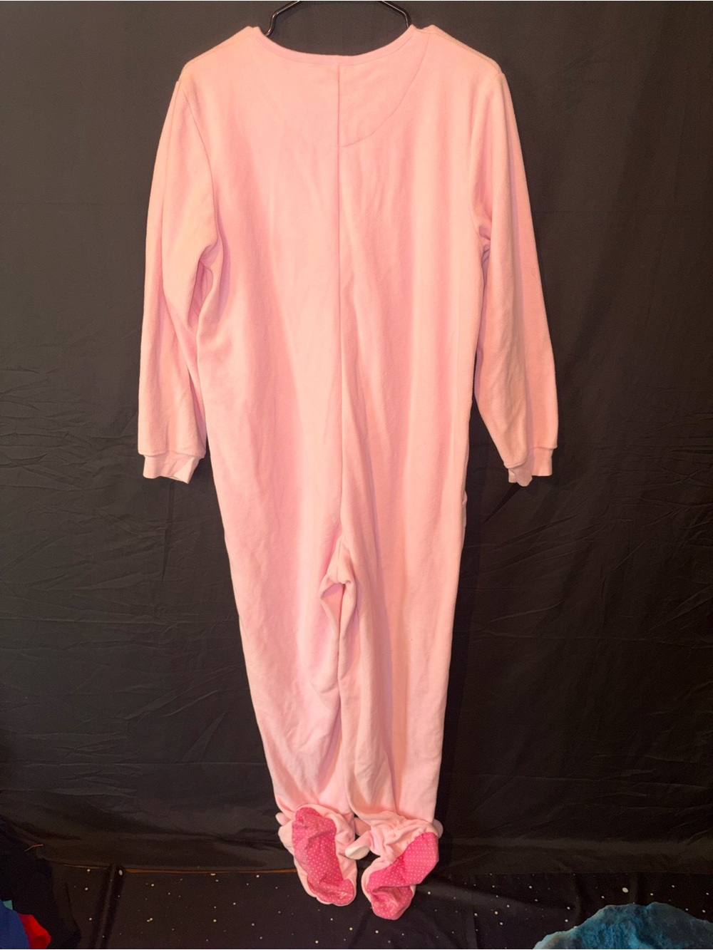 Nick & Nora Pink Bunny Fleece Footed Pajamas - Picture 2 of 7